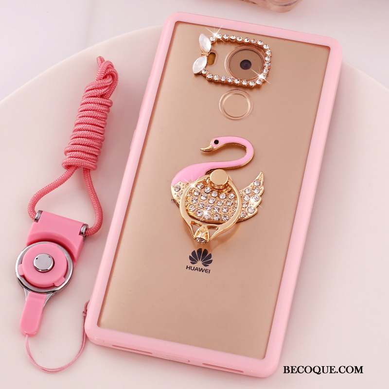 Huawei Mate 8 Strass Rose Coque Dessin Animé Téléphone Portable Protection