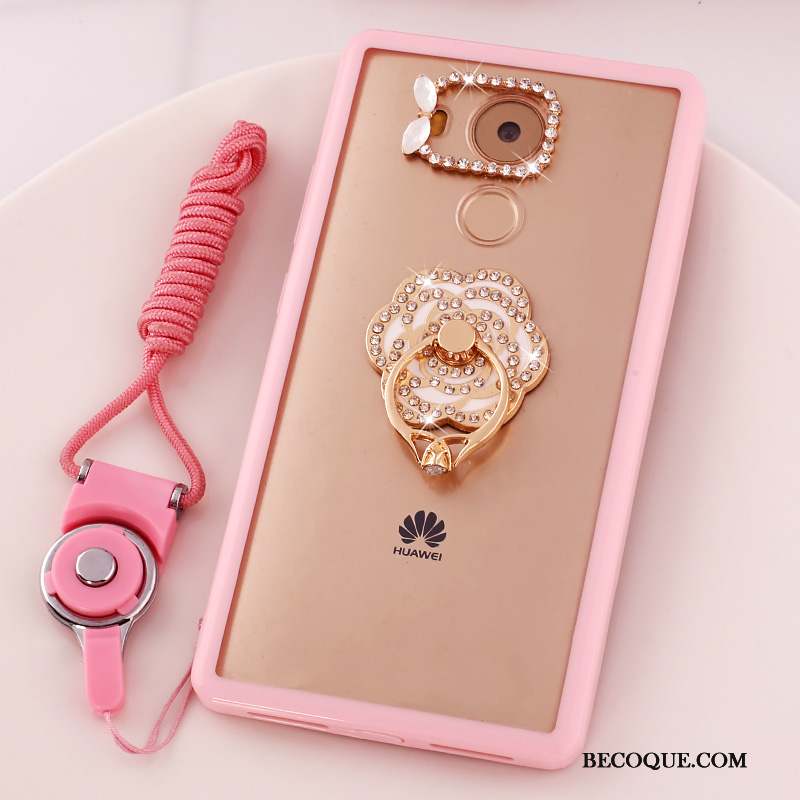 Huawei Mate 8 Strass Rose Coque Dessin Animé Téléphone Portable Protection