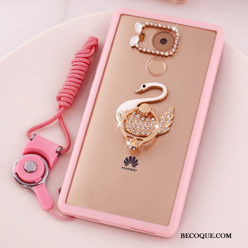 Huawei Mate 8 Strass Rose Coque Dessin Animé Téléphone Portable Protection