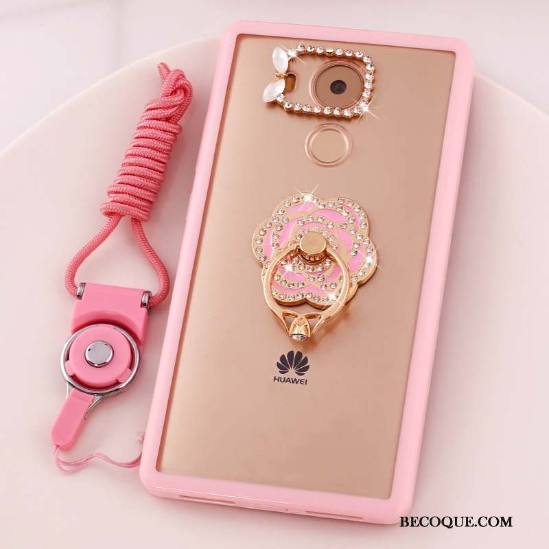 Huawei Mate 8 Strass Rose Coque Dessin Animé Téléphone Portable Protection