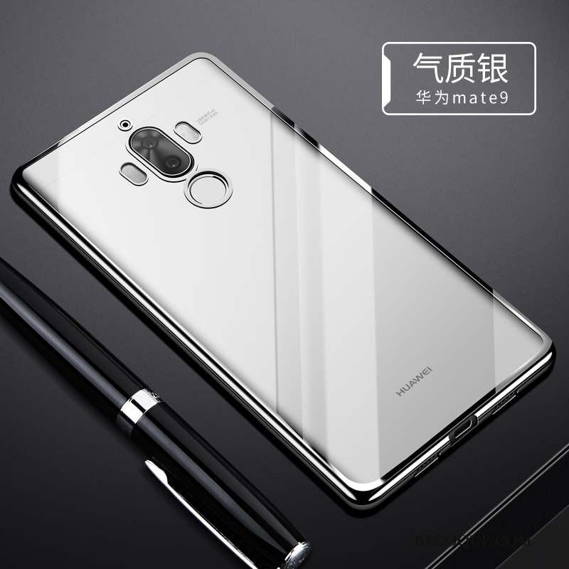 Huawei Mate 9 Argent Coque Tendance Étui Protection Silicone