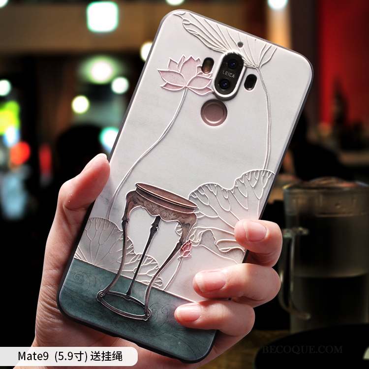 Huawei Mate 9 Coque Créatif Personnalité Silicone Fluide Doux Incassable Style Chinois