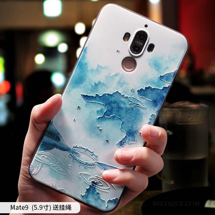 Huawei Mate 9 Coque Créatif Personnalité Silicone Fluide Doux Incassable Style Chinois