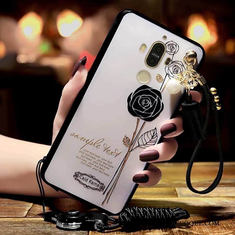 Huawei Mate 9 Coque De Téléphone Fluide Doux Noir Tout Compris Silicone