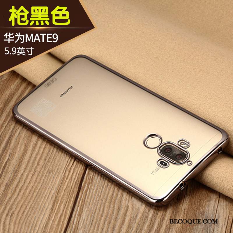 Huawei Mate 9 Coque De Téléphone Fluide Doux Rose Silicone Étui Tout Compris