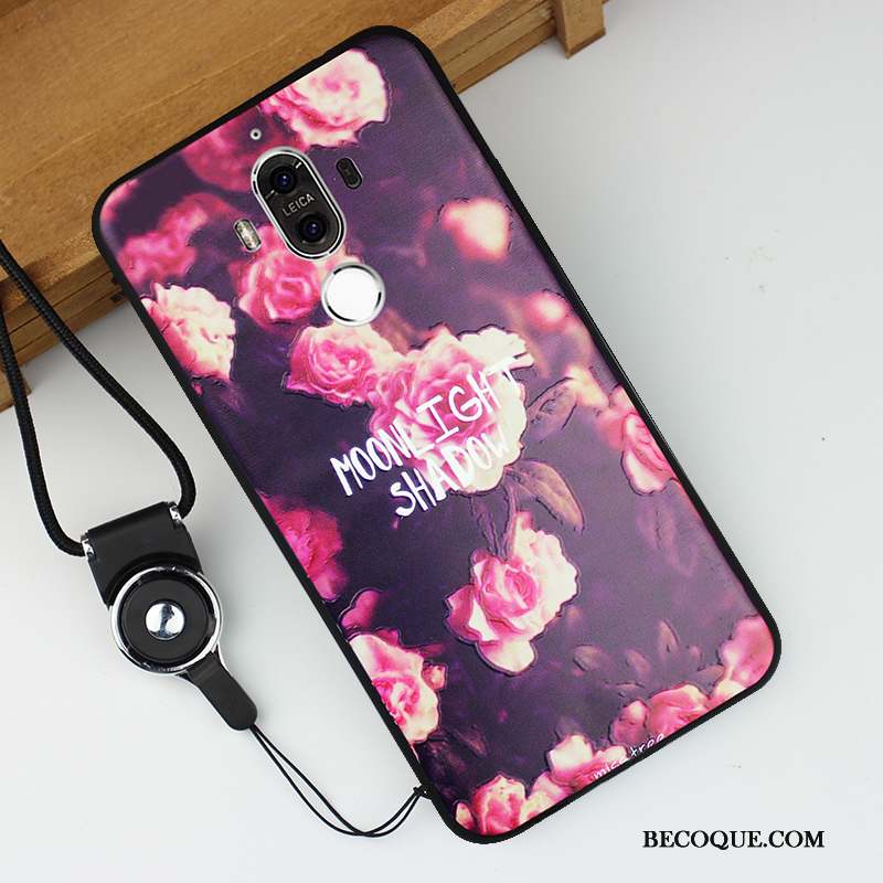 Huawei Mate 9 Coque De Téléphone Incassable Silicone Étui Violet Délavé En Daim