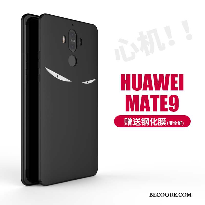 Huawei Mate 9 Coque De Téléphone Tendance Noir Étui Créatif Grand