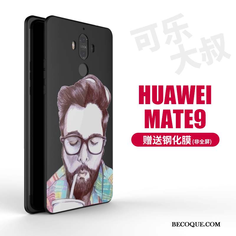 Huawei Mate 9 Coque De Téléphone Tendance Noir Étui Créatif Grand