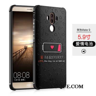 Huawei Mate 9 Coque De Téléphone Étui Personnalité Incassable Délavé En Daim Silicone