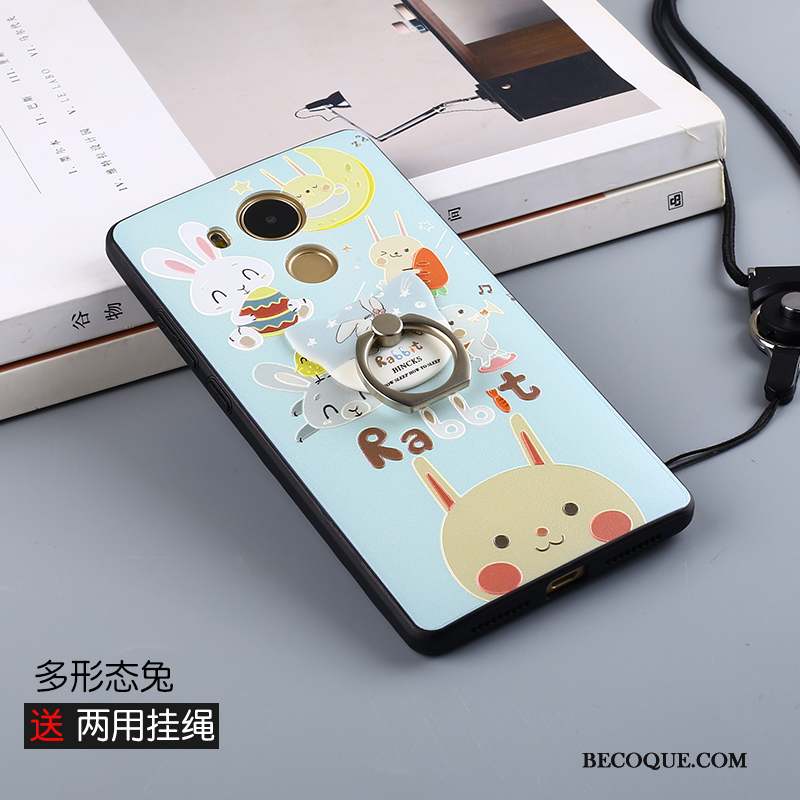 Huawei Mate 9 Coque Dessin Animé Tout Compris Silicone Charmant Frais Bleu Clair