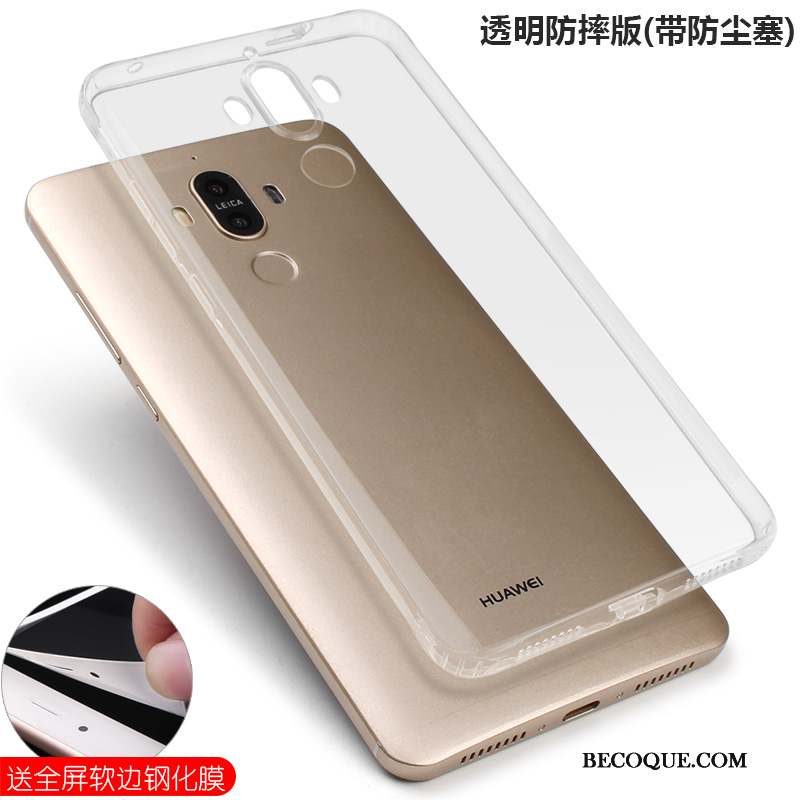 Huawei Mate 9 Coque Or Ballon Silicone Transparent Étui Incassable