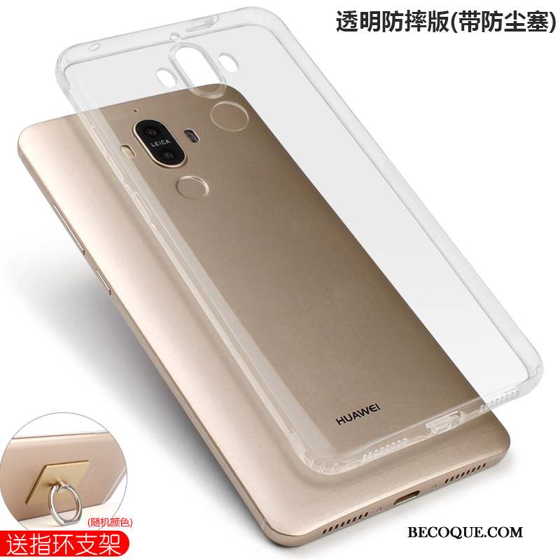 Huawei Mate 9 Coque Or Ballon Silicone Transparent Étui Incassable