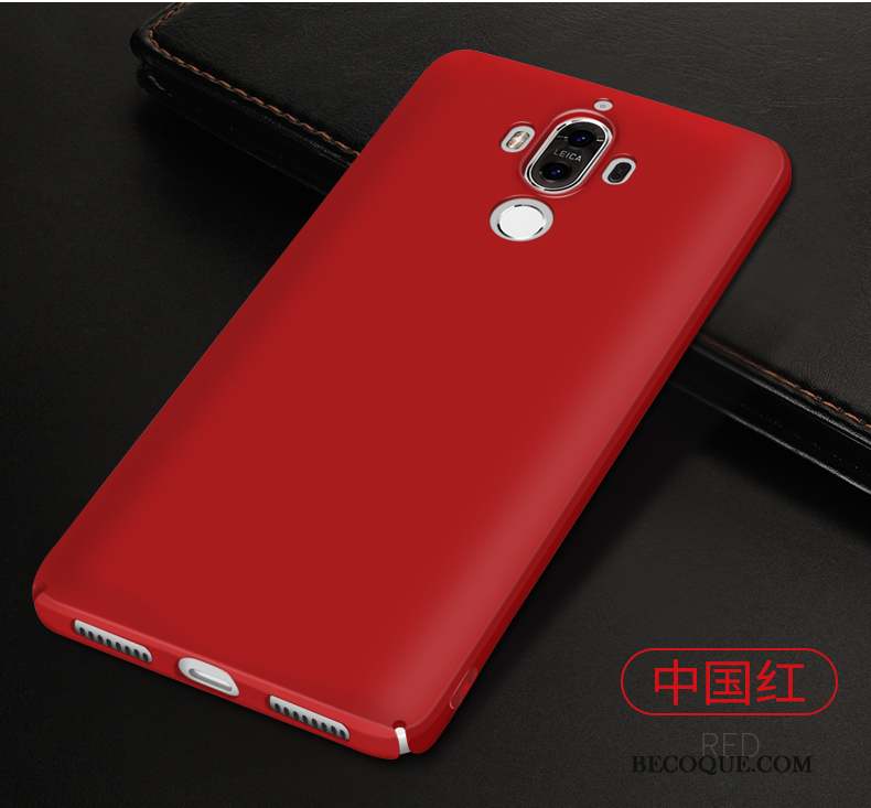 Huawei Mate 9 Coque Or Rose Tout Compris Délavé En Daim Incassable Étui Protection