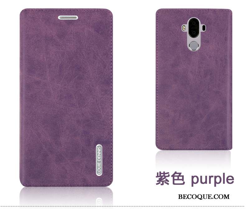 Huawei Mate 9 Coque Protection De Téléphone Clamshell Violet Couvercle Arrière