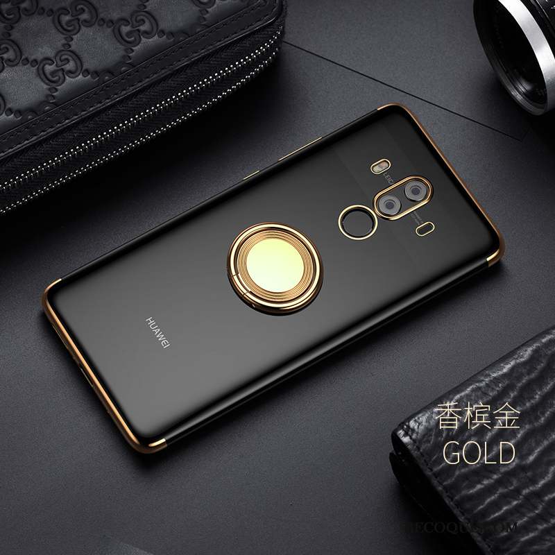 Huawei Mate 9 Coque Transparent Étui Or Incassable Silicone Marque De Tendance