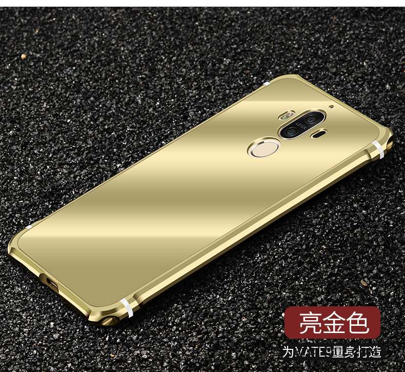 Huawei Mate 9 Coque Étui Métal Tout Compris Personnalité Bleu Protection