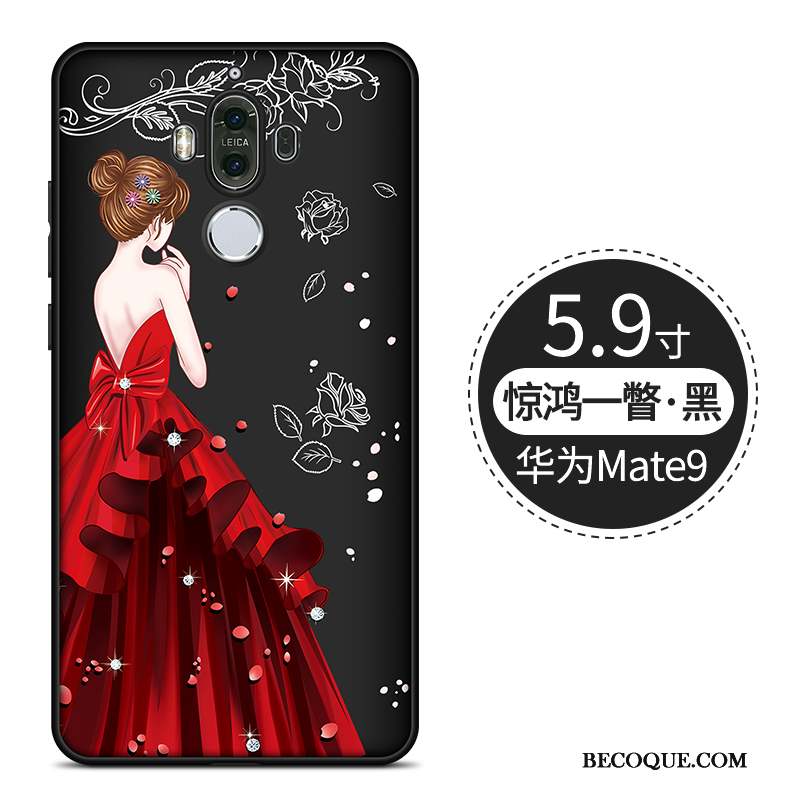 Huawei Mate 9 Créatif Coque De Téléphone Incassable Délavé En Daim Tout Compris Étui