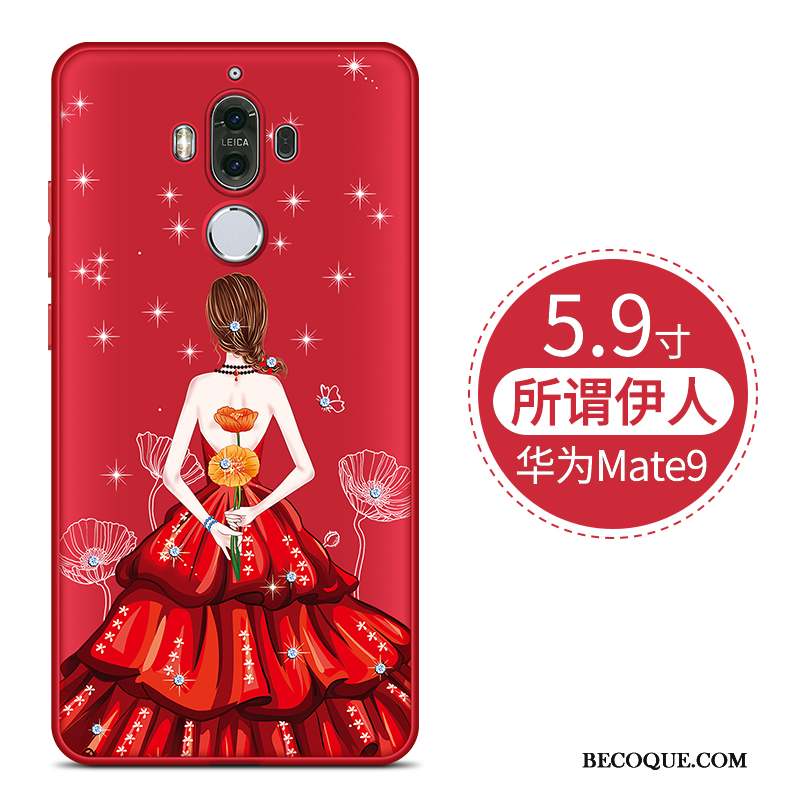 Huawei Mate 9 Créatif Coque De Téléphone Incassable Délavé En Daim Tout Compris Étui