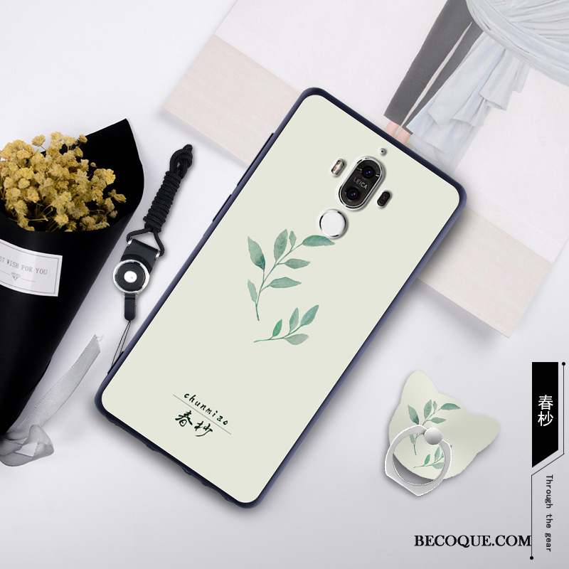 Huawei Mate 9 Membrane Coque Vert De Téléphone Fluide Doux Tempérer