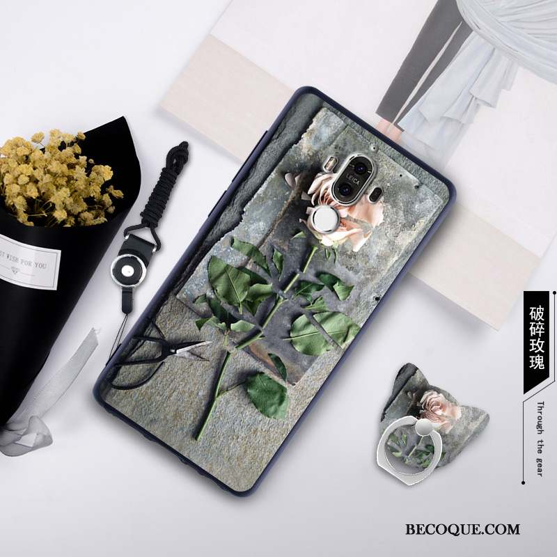 Huawei Mate 9 Membrane Coque Vert De Téléphone Fluide Doux Tempérer