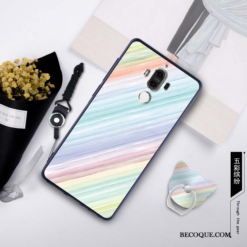 Huawei Mate 9 Membrane Coque Vert De Téléphone Fluide Doux Tempérer