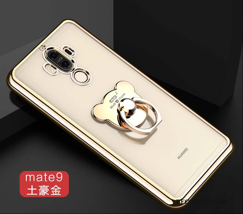 Huawei Mate 9 Or Coque De Téléphone Anneau Silicone Étui Tendance