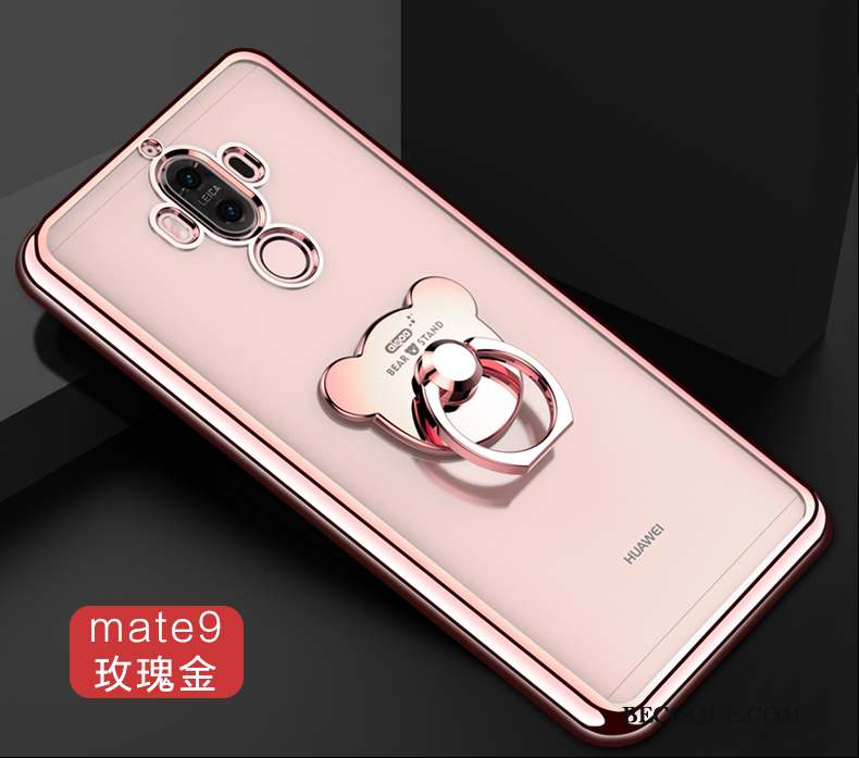 Huawei Mate 9 Or Coque De Téléphone Anneau Silicone Étui Tendance