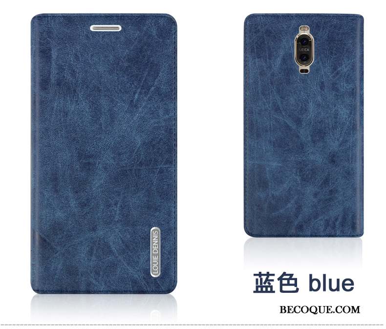 Huawei Mate 9 Pro Bleu Marin Incassable Étui En Cuir Coque De Téléphone Téléphone Portable