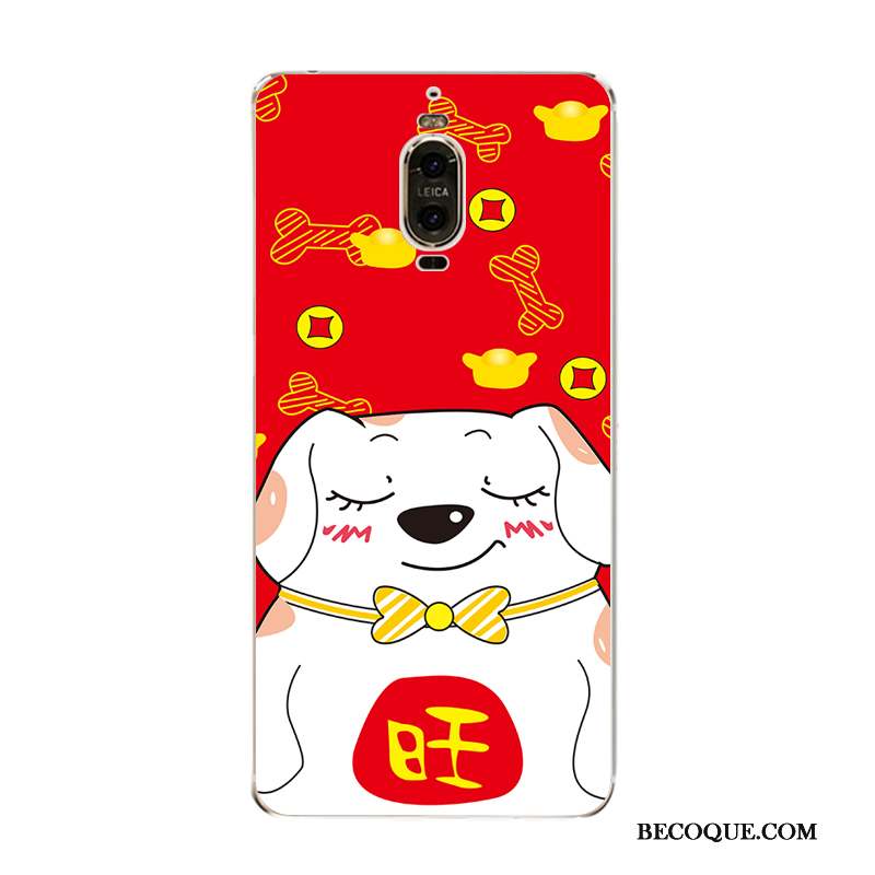 Huawei Mate 9 Pro Coque Amoureux Étui Super Mignon Fluide Doux Chiens Silicone