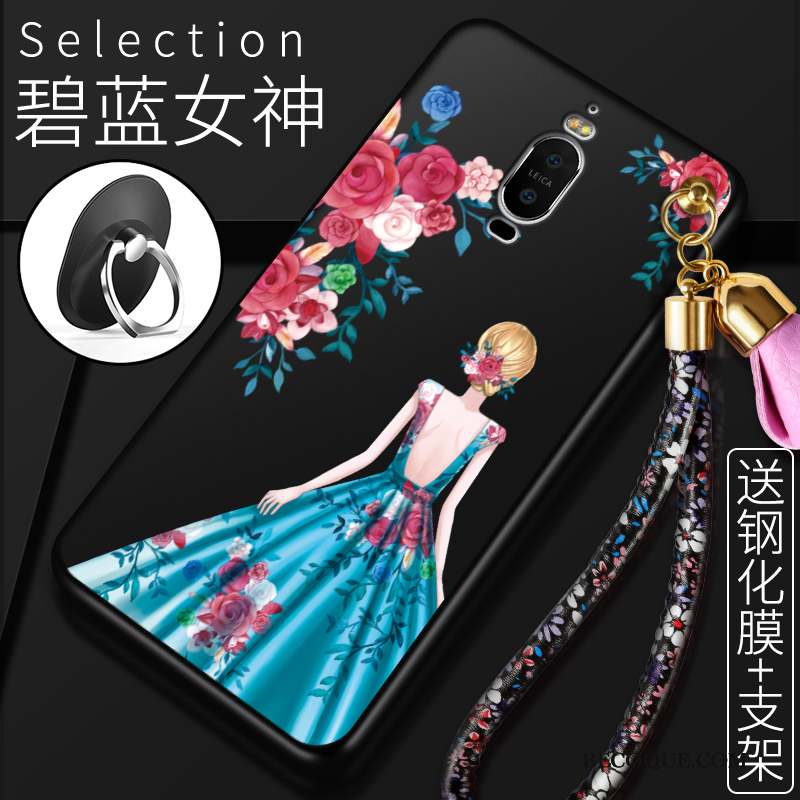 Huawei Mate 9 Pro Coque De Téléphone Silicone Noir Étui Mince Protection