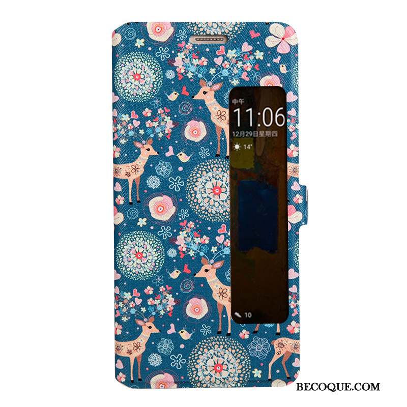 Huawei Mate 9 Pro Coque De Téléphone Windows Dessin Animé Étui Housse Bleu