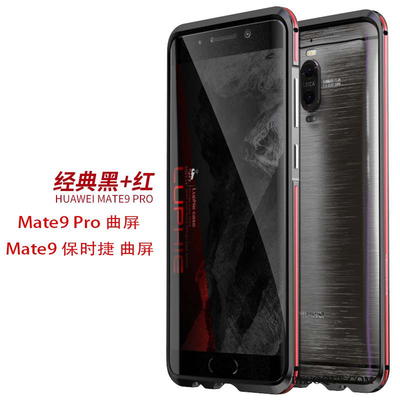 Huawei Mate 9 Pro Coque De Téléphone Étui Métal Protection Argent Border
