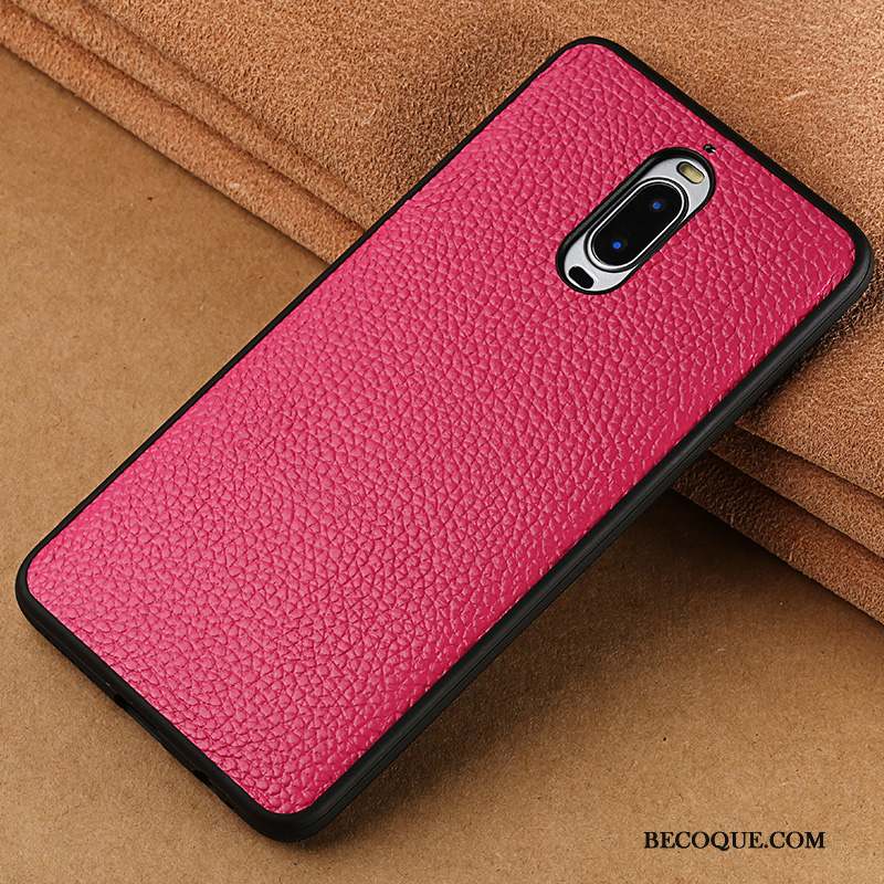 Huawei Mate 9 Pro Coque Marron Étui En Cuir Incassable Personnalité Tout Compris Tendance