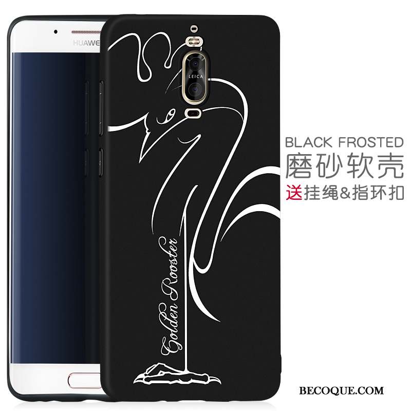 Huawei Mate 9 Pro Coque Personnalité Silicone Protection Noir Créatif Tendance