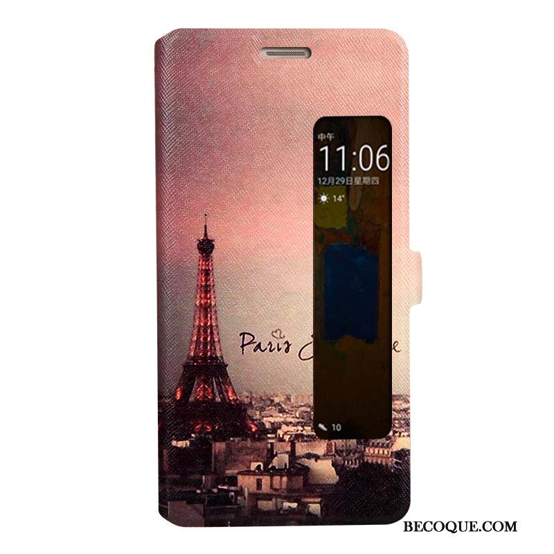 Huawei Mate 9 Pro Dessin Animé Protection Étui Coque De Téléphone Housse Rose