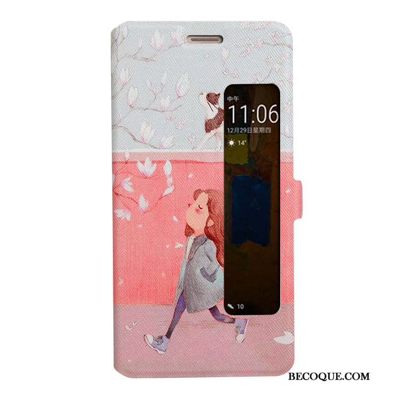 Huawei Mate 9 Pro Dessin Animé Protection Étui Coque De Téléphone Housse Rose