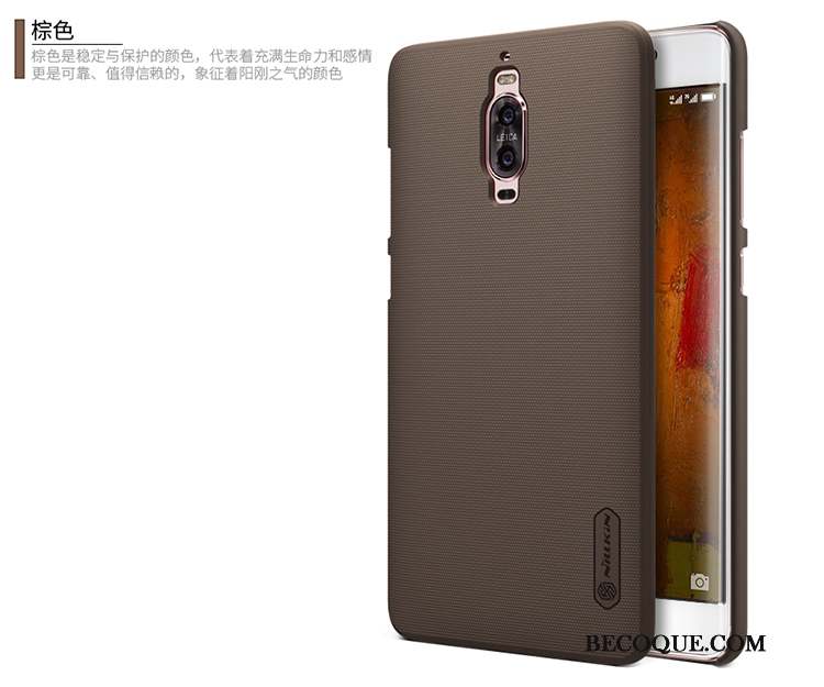 Huawei Mate 9 Pro Difficile Délavé En Daim Or Coque Téléphone Portable Mince