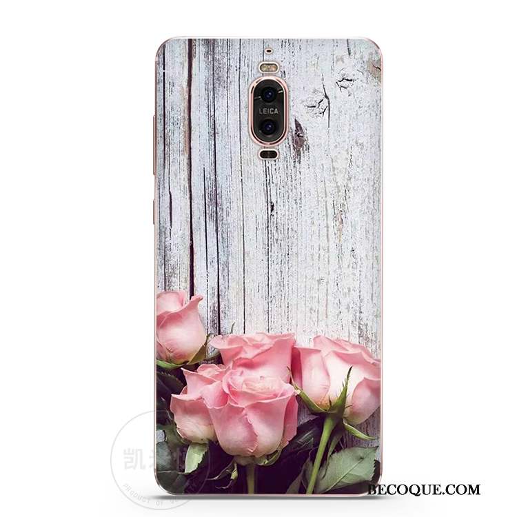 Huawei Mate 9 Pro Fluide Doux Beau Rose Coque De Téléphone Fleurs Personnalité