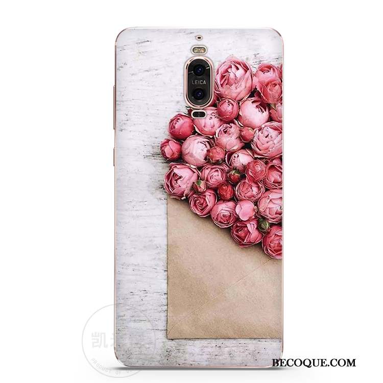 Huawei Mate 9 Pro Fluide Doux Beau Rose Coque De Téléphone Fleurs Personnalité