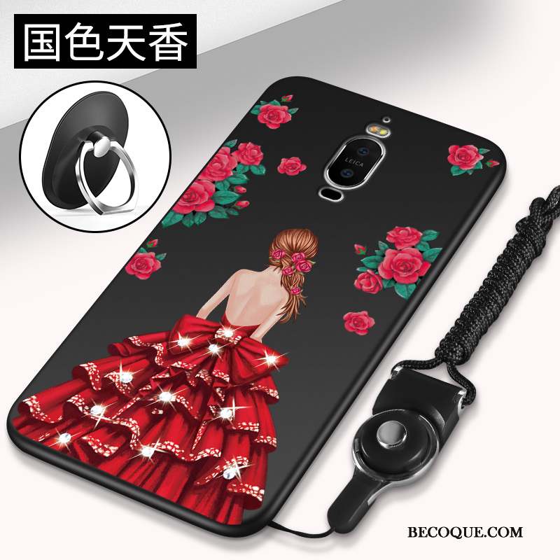 Huawei Mate 9 Pro Fluide Doux Rouge Silicone Coque De Téléphone Protection Étui