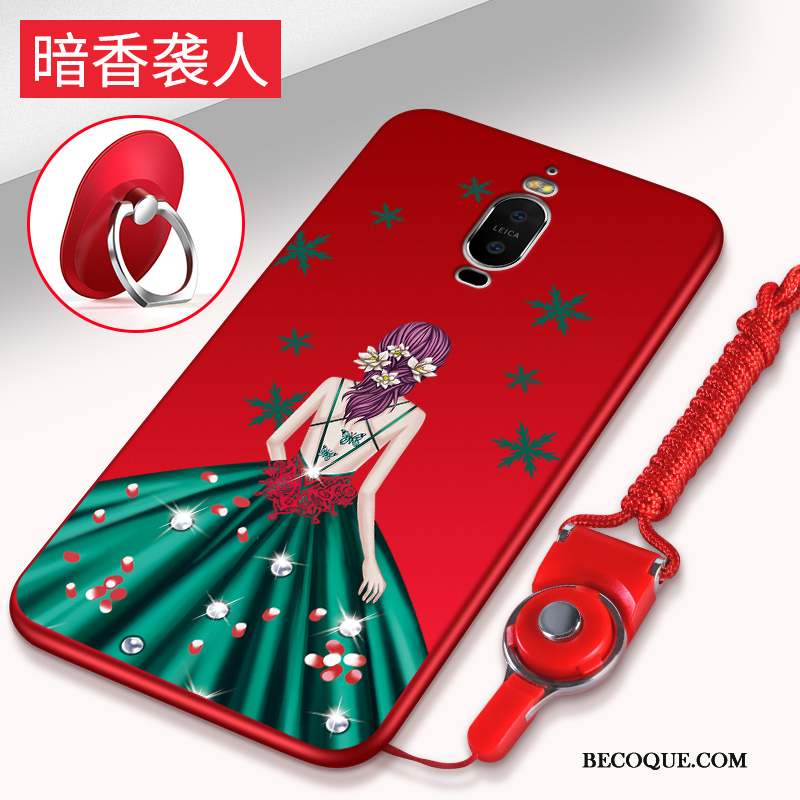Huawei Mate 9 Pro Fluide Doux Rouge Silicone Coque De Téléphone Protection Étui