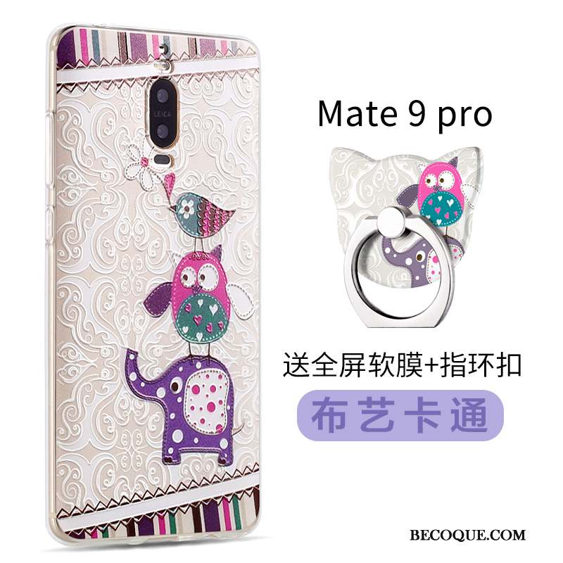 Huawei Mate 9 Pro Incassable Coque De Téléphone Jaune Dessin Animé Tendance Silicone