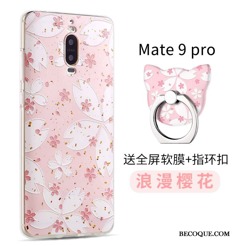 Huawei Mate 9 Pro Incassable Coque De Téléphone Jaune Dessin Animé Tendance Silicone