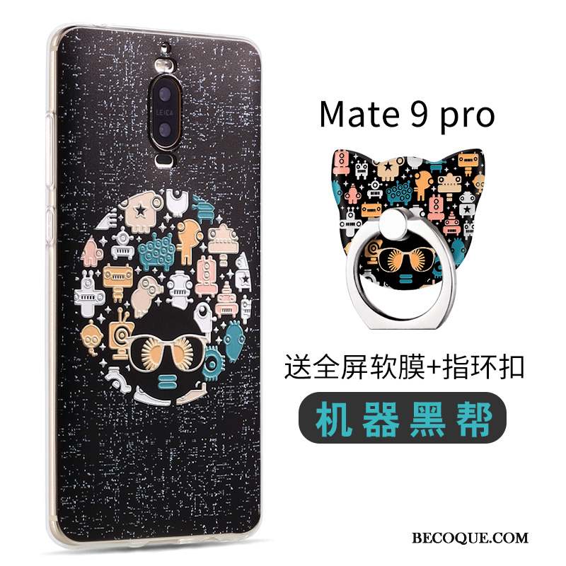 Huawei Mate 9 Pro Incassable Coque De Téléphone Jaune Dessin Animé Tendance Silicone