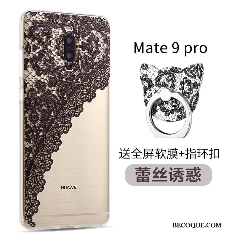 Huawei Mate 9 Pro Incassable Coque De Téléphone Jaune Dessin Animé Tendance Silicone