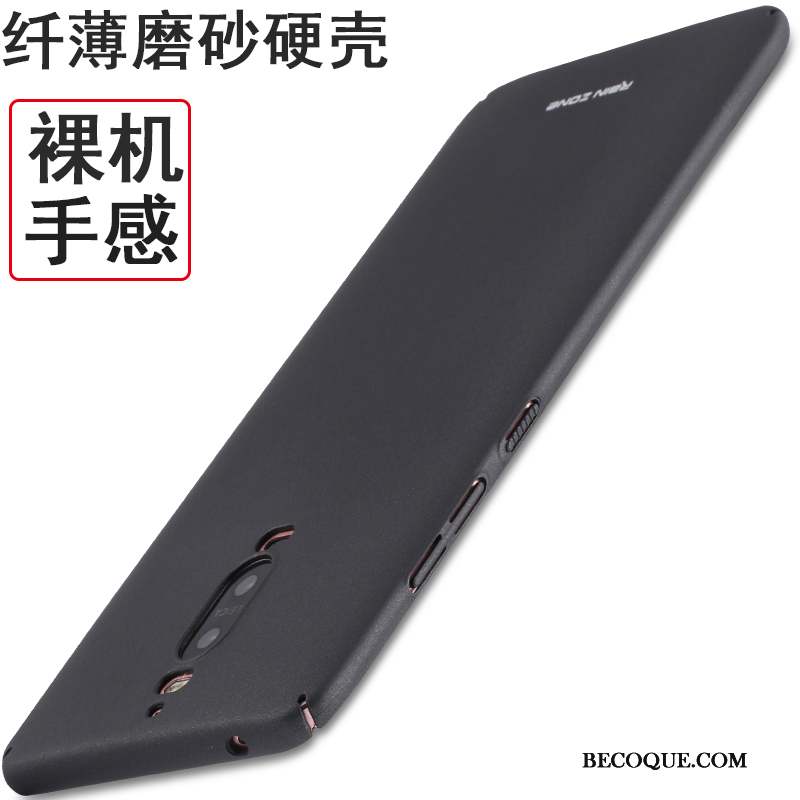 Huawei Mate 9 Pro Incassable Délavé En Daim Coque De Téléphone Étui Violet