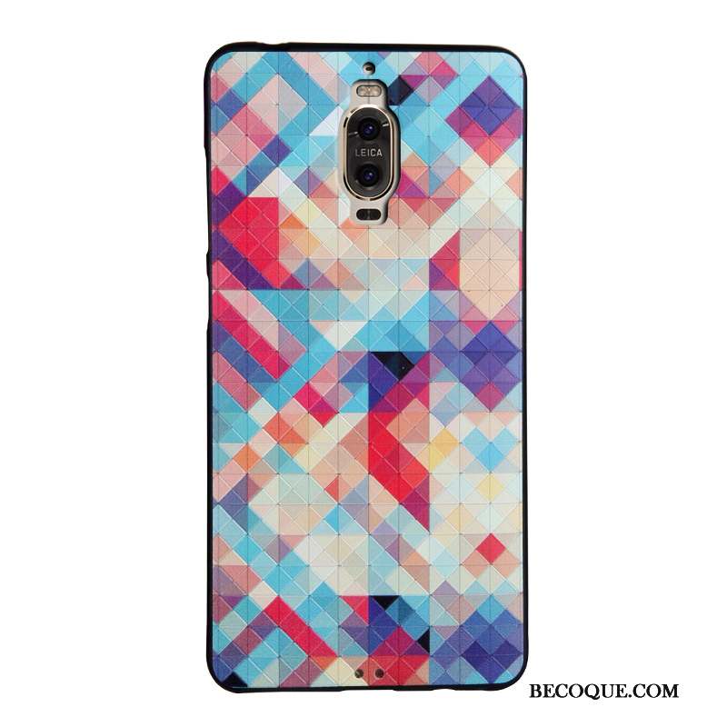 Huawei Mate 9 Pro Multicolore Dessin Animé Ornements Suspendus Coque De Téléphone Silicone Étui