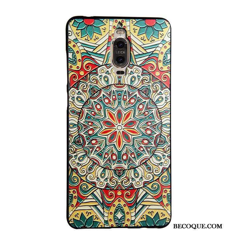 Huawei Mate 9 Pro Multicolore Dessin Animé Ornements Suspendus Coque De Téléphone Silicone Étui