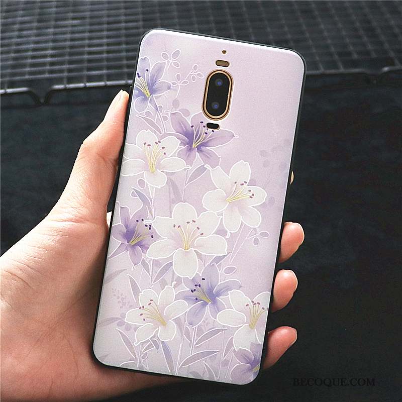 Huawei Mate 9 Pro Personnalité Coque De Téléphone Silicone Créatif Rose Incassable