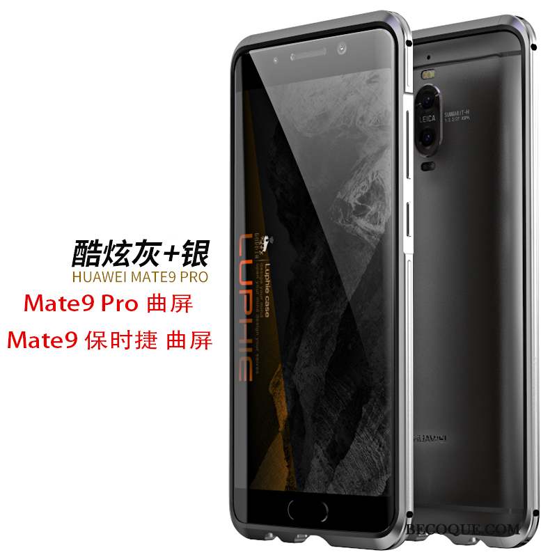 Huawei Mate 9 Pro Protection Métal Étui Violet Border Coque De Téléphone
